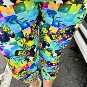 Frankenstein Capris Halloween Cute Adults Custom